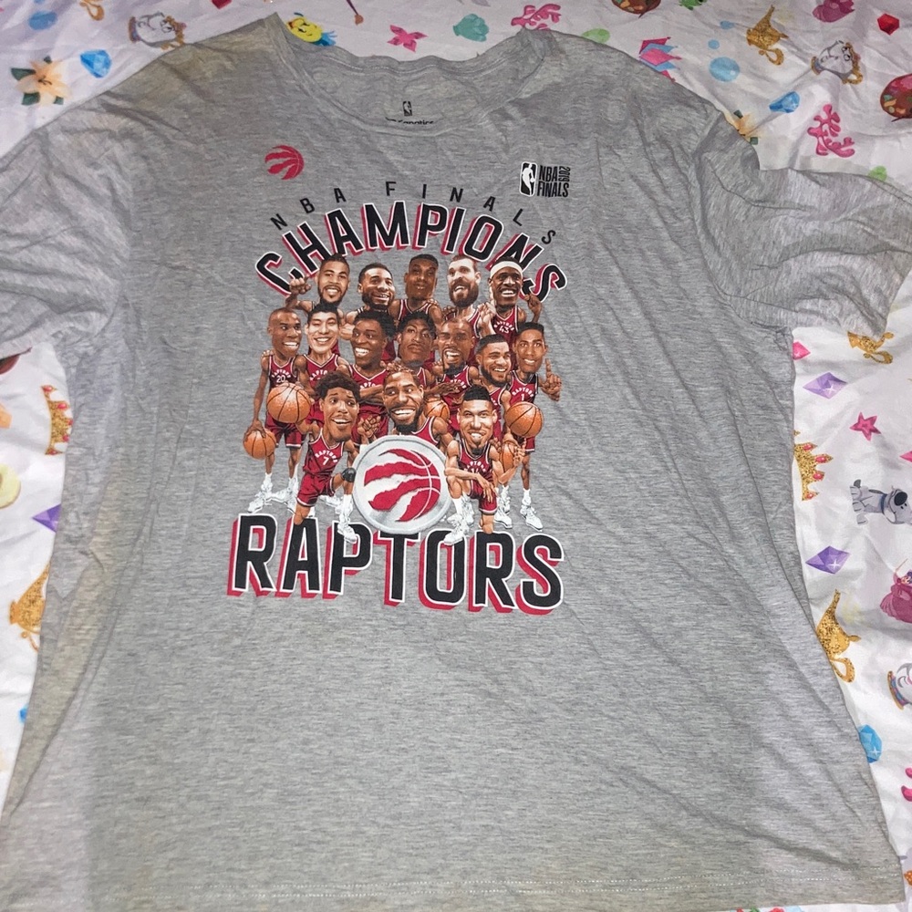 Fanatics NBA Finals Champions Raptors Gray T-Shirt